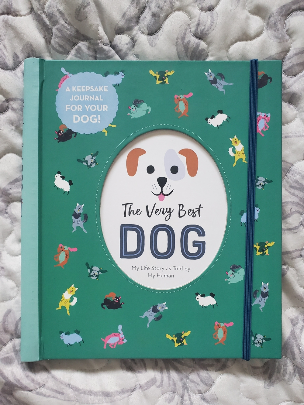 The Very Best Dog Keepsake Journal — Teal Green